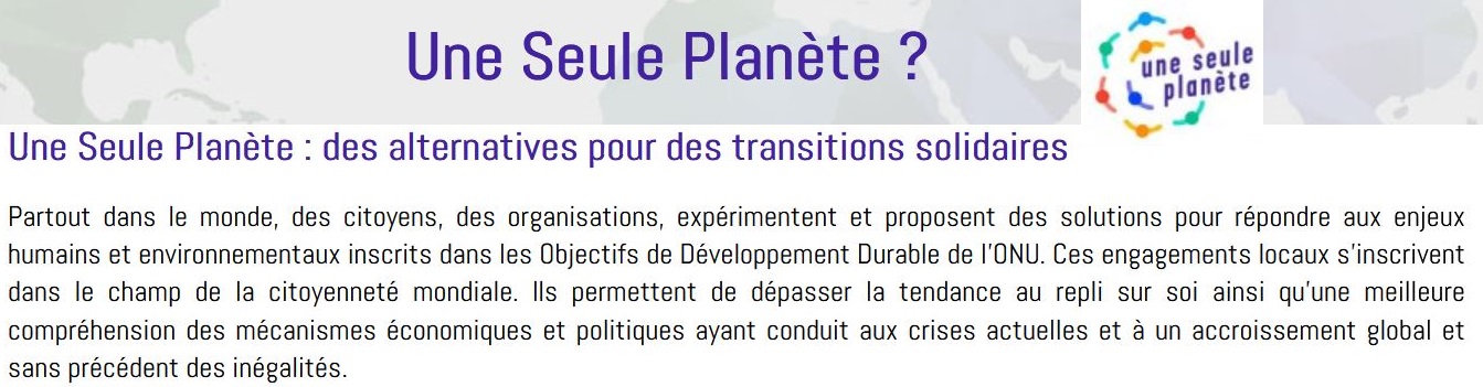 une seule planète