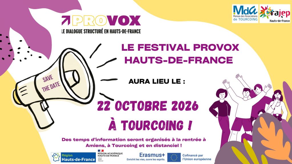 Save the Date : le Festival PROVOX Hauts-de-France revient le 22 octobre 2026 à Tourcoing&nbsp;!