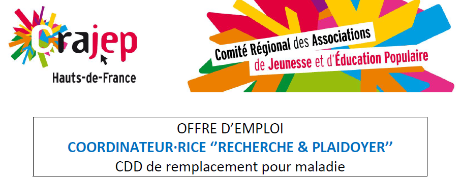 LE CRAJEP HDF&nbsp;RECRUTE