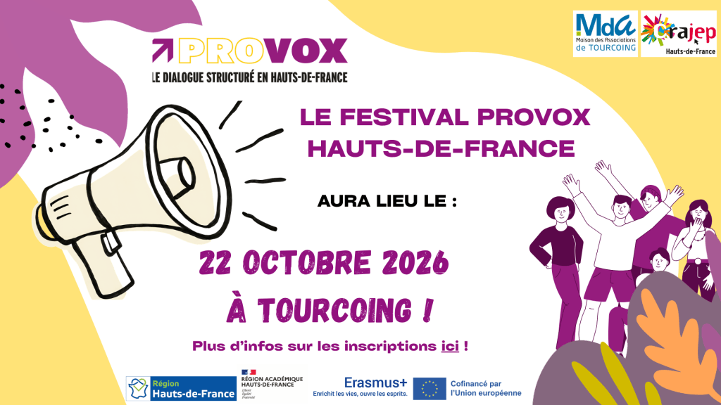 Le Festival PROVOX Hauts-de-France ! Rendez-vous le 22 octobre 2026 à Tourcoing&nbsp;!